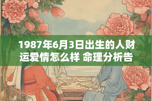 1987年4月5日生人命运如何 五行八字揭秘