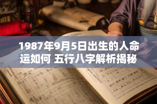 1987年9月5日出生的人命运如何 五行八字解析揭秘