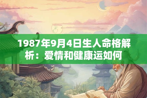 1987年9月4日生人命格解析：爱情和健康运如何