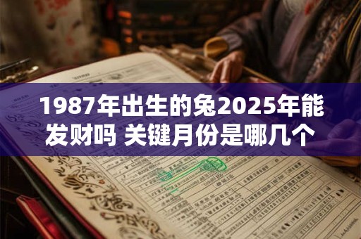 1987年出生的兔2025年能发财吗 关键月份是哪几个月