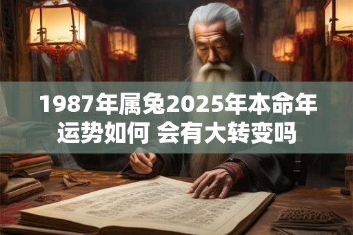 1987年属兔2025年本命年运势如何 会有大转变吗