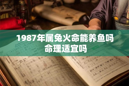 1987年属兔火命能养鱼吗 命理适宜吗