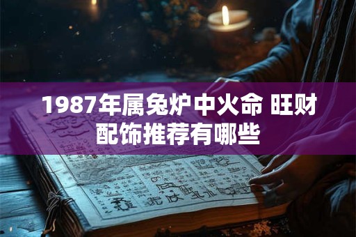 1987年属兔炉中火命 旺财配饰推荐有哪些