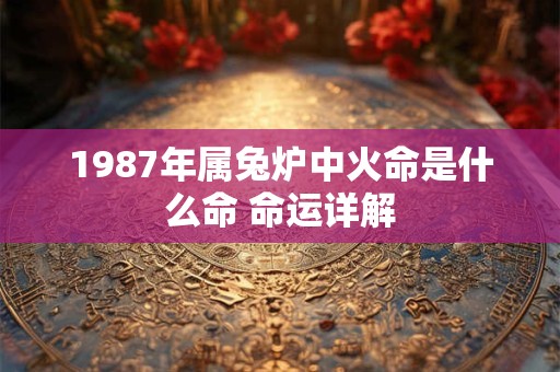 1987年属兔炉中火命是什么命 命运详解