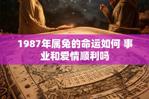 1987年属兔的命运如何 事业和爱情顺利吗