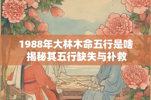 1988年大林木命五行是啥 揭秘其五行缺失与补救