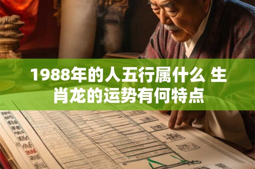 1988年的人五行属什么 生肖龙的运势有何特点