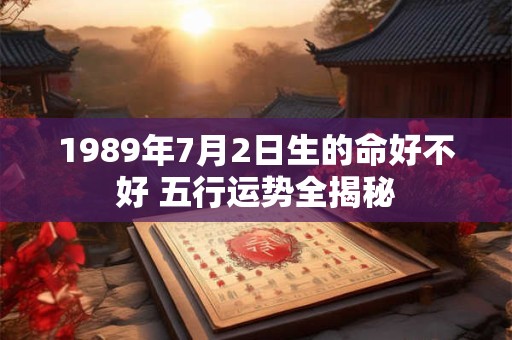 1989年7月2日生的命好不好 五行运势全揭秘