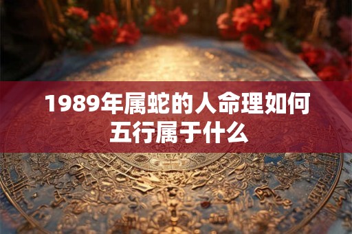 1989年属蛇的人命理如何 五行属于什么