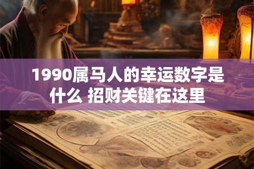 1990属马人的幸运数字是什么 招财关键在这里