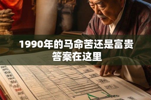 1990年属马财运低迷  如何逆袭吸金
