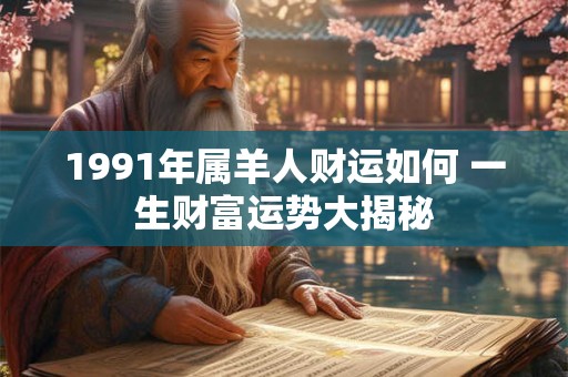 1991年属羊人财运如何 一生财富运势大揭秘
