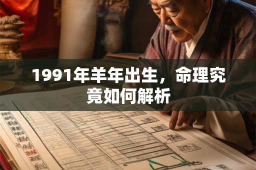 1991年羊年出生，命理究竟如何解析