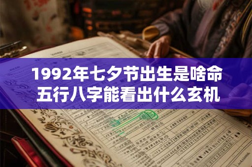 1992年七夕节出生是啥命 五行八字能看出什么玄机