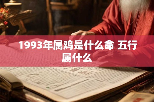 1993年属鸡是什么命 五行属什么