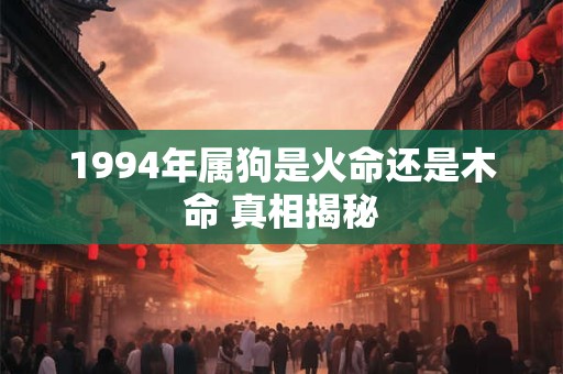 1994年属狗是火命还是木命 真相揭秘