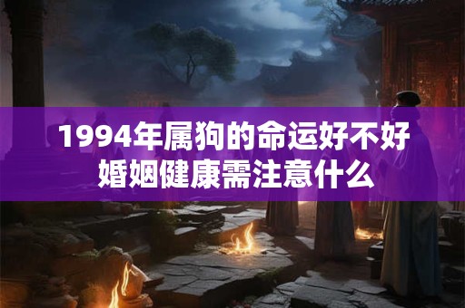 1994年属狗的命运好不好 婚姻健康需注意什么