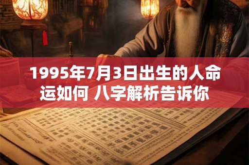 1995年7月3日出生的人命运如何 八字解析告诉你