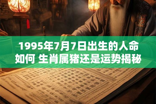 1995年7月7日出生的人命如何 生肖属猪还是运势揭秘