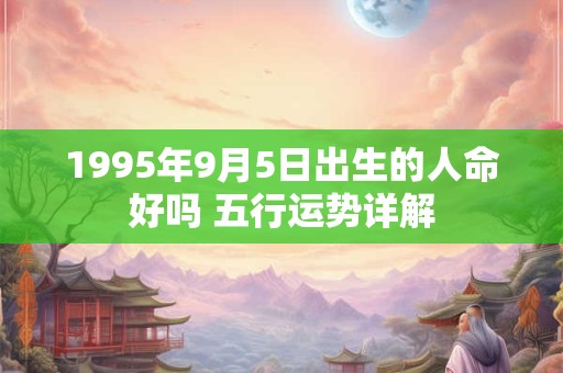 1995年9月5日出生的人命好吗 五行运势详解
