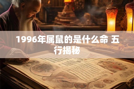 1996年属鼠的是什么命 五行揭秘