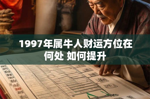 1997年属牛人财运方位在何处 如何提升 1997年属牛人财运方位在何处 如何提升