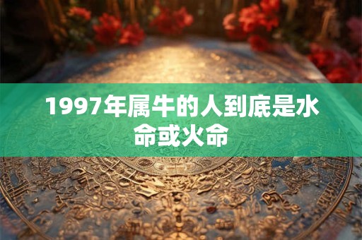 1997年属牛男的婚姻命运如何 有怎样的情感挑战