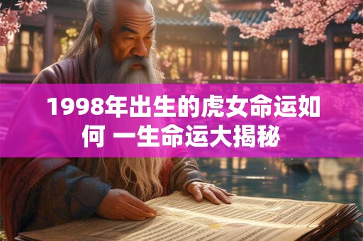 1998年出生的虎女命运如何 一生命运大揭秘