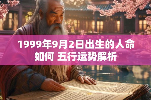 1999年9月2日出生的人命如何 五行运势解析
