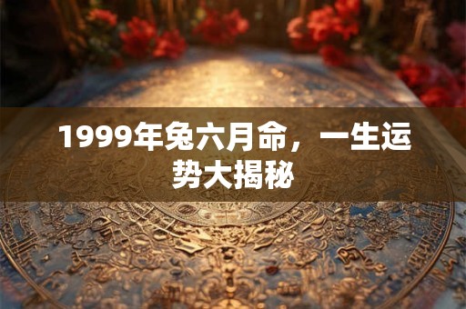 1999年兔六月命，一生运势大揭秘