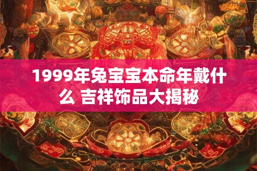 1999年兔宝宝本命年戴什么 吉祥饰品大揭秘