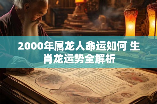 2000年属龙人命运如何 生肖龙运势全解析