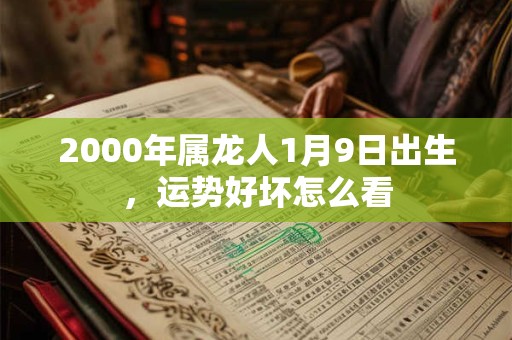 2000年属龙人1月9日出生，运势好坏怎么看