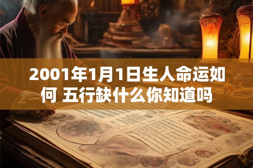 2001年1月1日生人命运如何 五行缺什么你知道吗