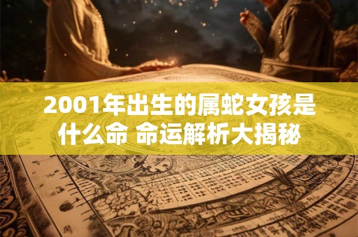 2001年出生的属蛇女孩是什么命 命运解析大揭秘
