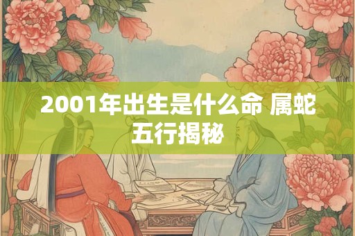 2001年出生是什么命 属蛇五行揭秘