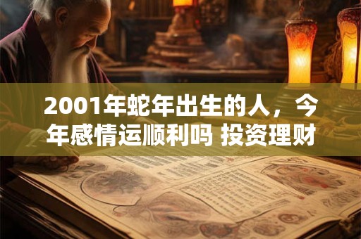2001年蛇年出生的人，今年感情运顺利吗 投资理财要注意什么