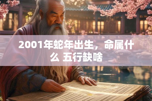 2001年蛇年出生，命属什么 五行缺啥