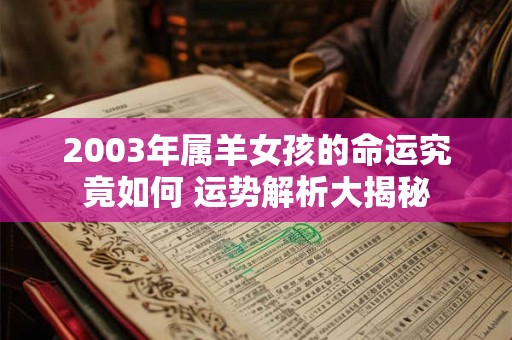 详细阅读:2003年属羊是什么命 命运如何解析 2003年属羊是什么命 命运如何解析