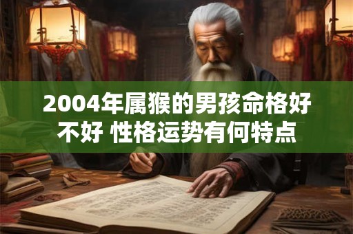 2004年属猴的男孩命格好不好 性格运势有何特点
