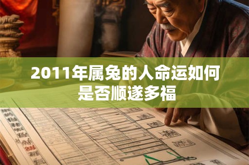 2011年属兔的人命运如何 是否顺遂多福