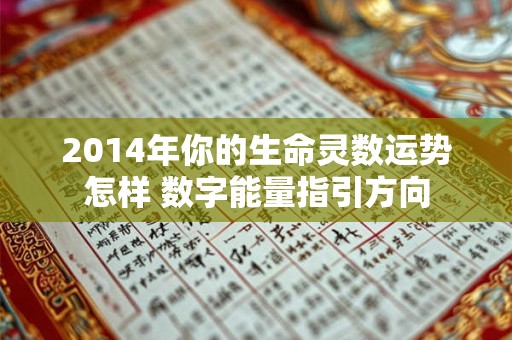 2014年你的生命灵数运势怎样 数字能量指引方向