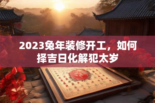 2023兔年装修开工，如何择吉日化解犯太岁