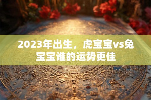 详细阅读:2023年出生,虎宝宝vs兔宝宝谁的运势更佳 2023年出生,虎宝宝vs兔宝宝谁的运势更佳