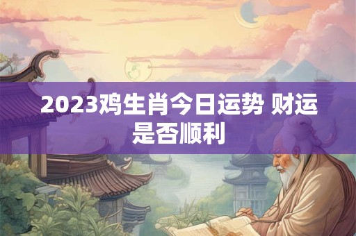 2023鸡生肖今日运势 财运是否顺利