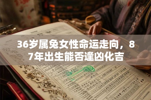 36岁属兔女性命运走向，87年出生能否逢凶化吉