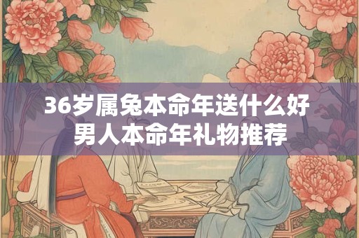 36岁属兔本命年送什么好 男人本命年礼物推荐