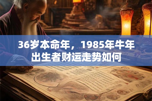 36岁本命年，1985年牛年出生者财运走势如何