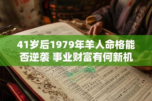 41岁后1979年羊人命格能否逆袭 事业财富有何新机遇