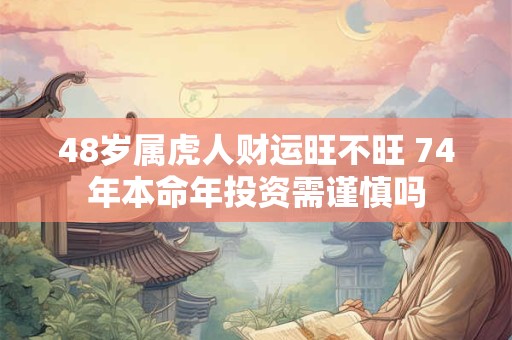 48岁属虎人财运旺不旺 74年本命年投资需谨慎吗